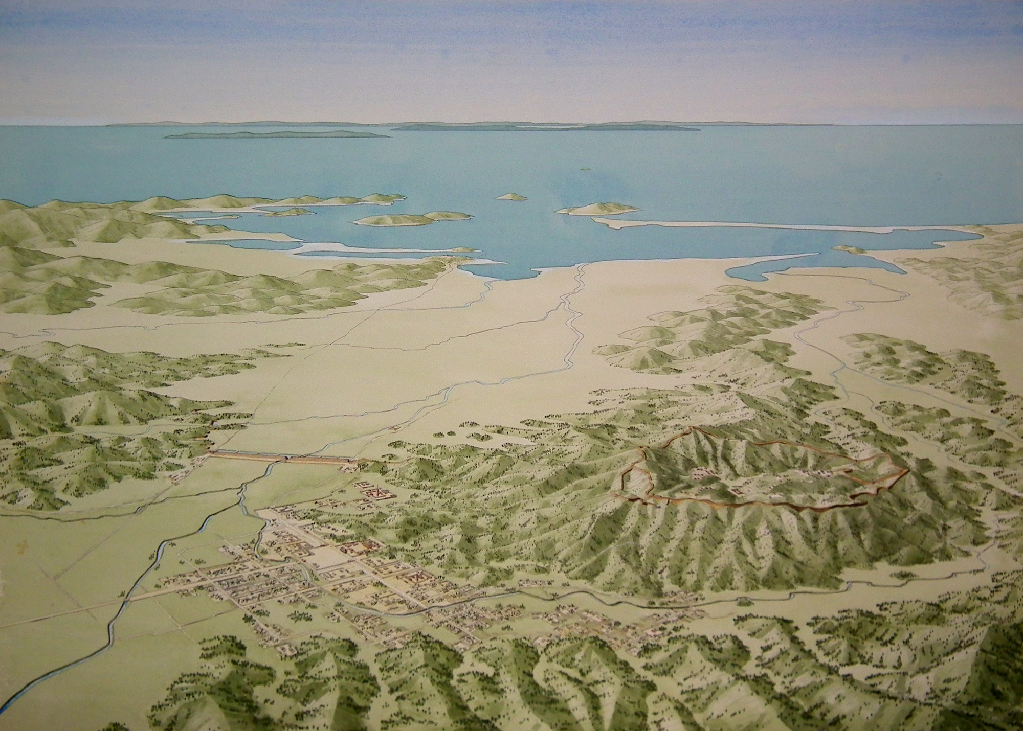 大宰府俯瞰図